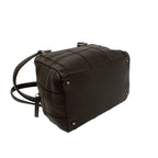 Chanel Choco Bar Logo Caviar Leather Shoulder Bag Brown — view 7