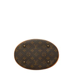 Louis Vuitton Monogram Bucket PM Shoulder Bag Brown Leather — view 3