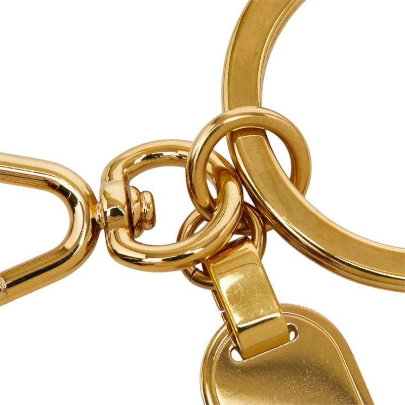 Louis Vuitton Porte Cles Mini Travel Plate Tag Key Ring Key Holder Gold Plated — view 3