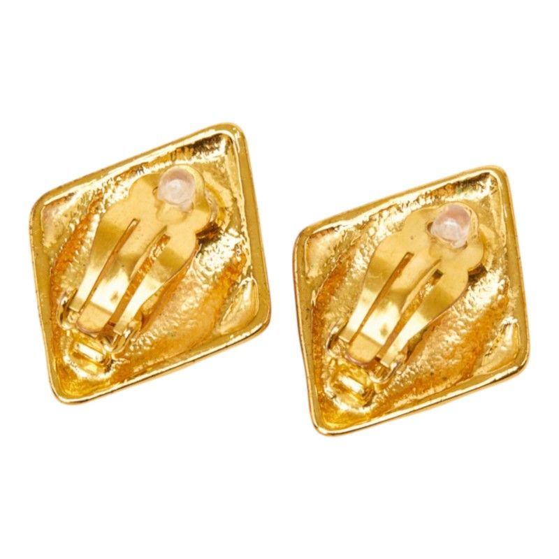 Chanel 97P CC Logo Vintage Earrings Gold Plated — view 3