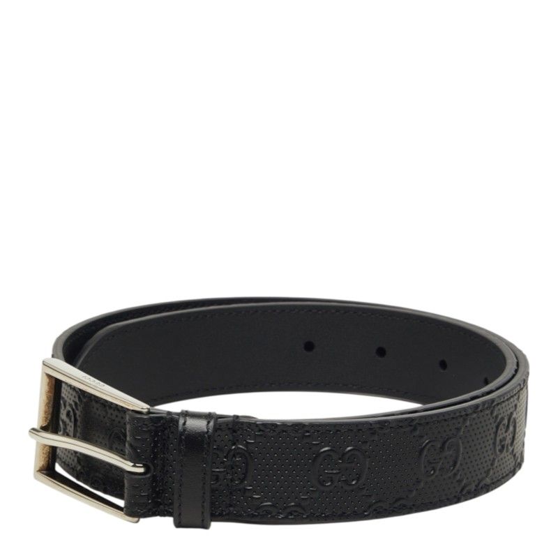 Gucci Guccissima Belt 70/28 Black Leather — view 2