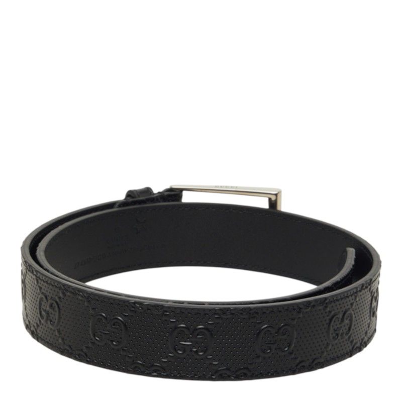 Gucci Guccissima Belt 70/28 Black Leather — view 3
