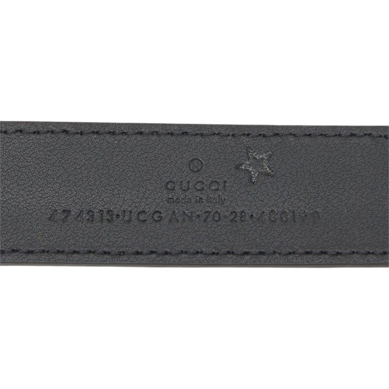 Gucci Guccissima Belt 70/28 Black Leather — view 5
