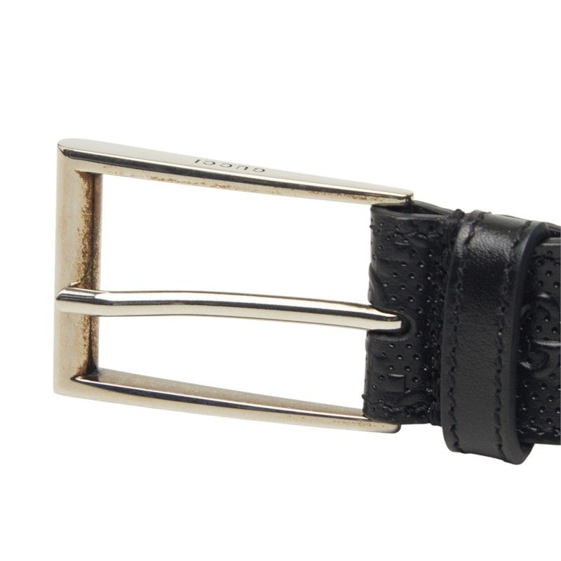 Gucci Guccissima Belt 70/28 Black Leather — view 4