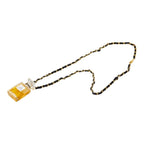 Chanel No. 5 Audu Parfum Perfume Bottle Chain Pendant Gold Black Plated Necklace — view 4