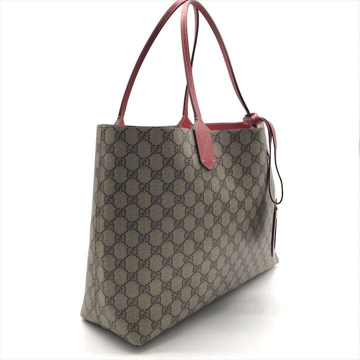 Gucci Tote GG Supreme Reversible Vintage Beige — view 2