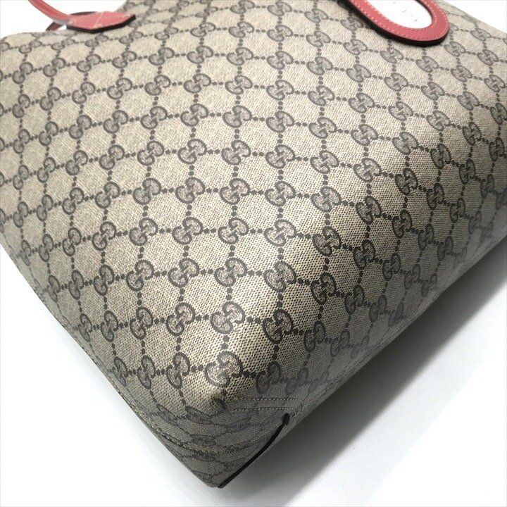 Gucci Tote GG Supreme Reversible Vintage Beige — view 5