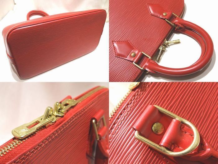 Louis Vuitton Alma Handbag Epi Red Tote — view 2