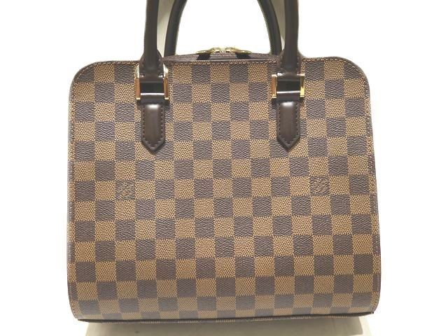 Louis Vuitton Triana Handbag Damier Ebene Tote
