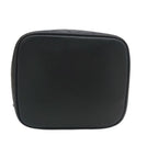Chanel Vintage Vanity Bag Black Leather Gold CC Logo with Card — view 6