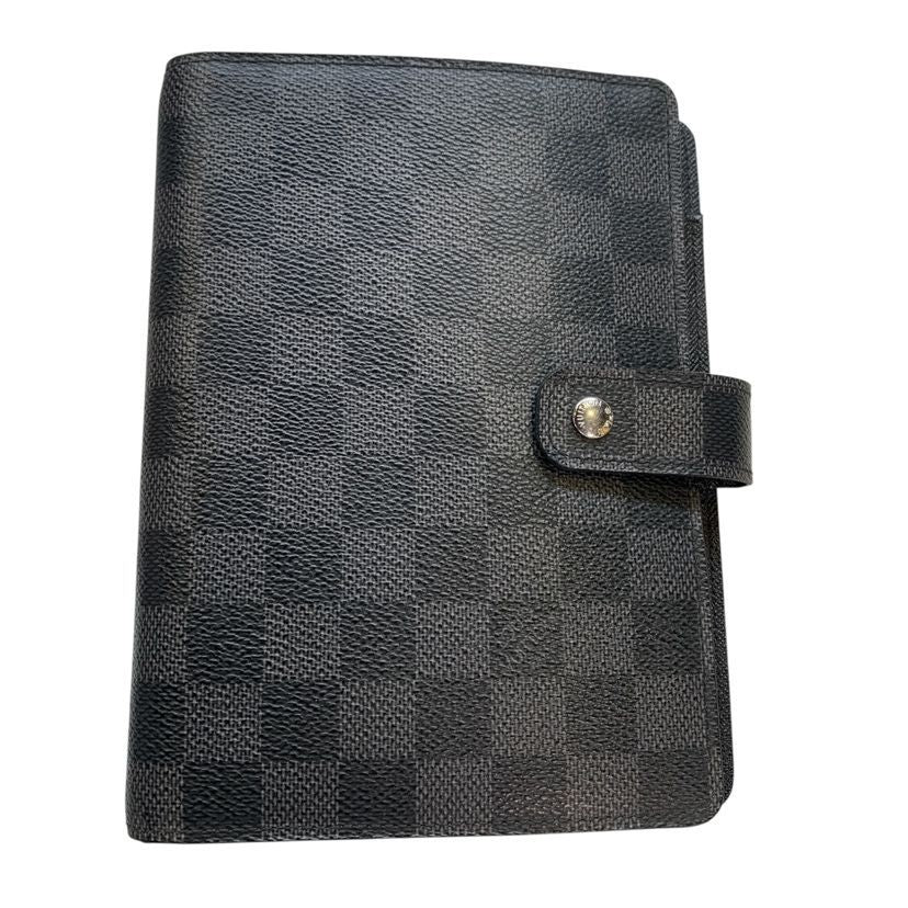 Louis Vuitton Damier Graphite Agenda MM Planner Cover Ring
