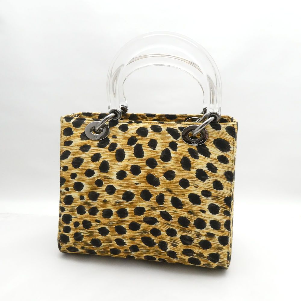 Dior Handbag 2-Way Shoulder Leopard Purse — view 3