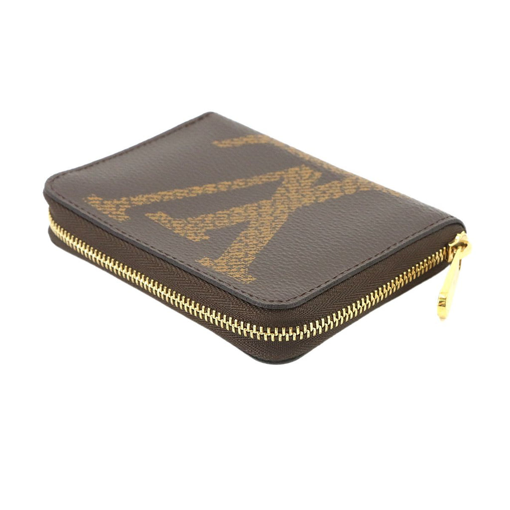 Louis Vuitton Monogram Giant Zippy Coin Purse Brown — view 4