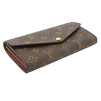 Louis Vuitton Monogram Portefeuille Sarah Bifold Wallet Brown — view 5