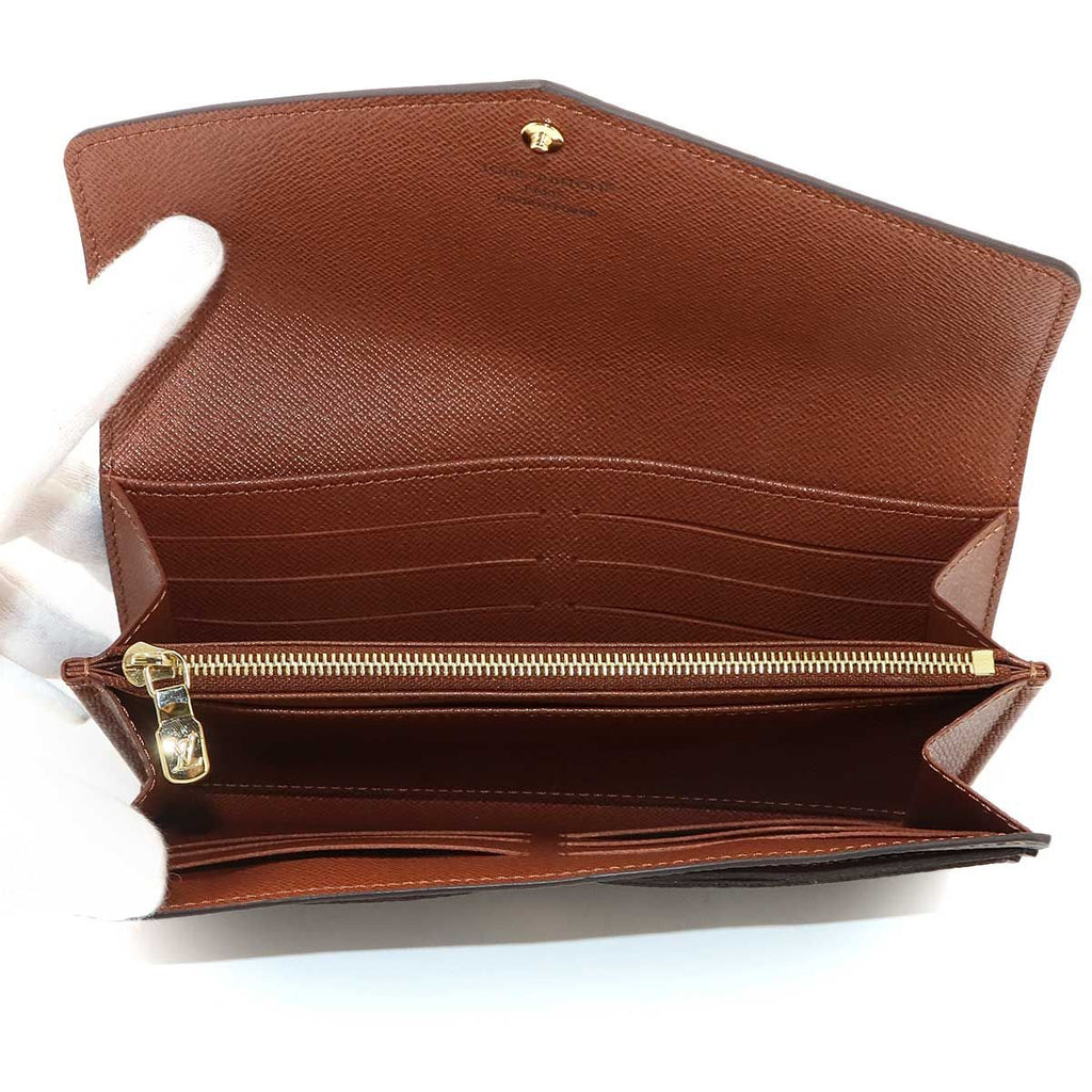 Louis Vuitton Monogram Portefeuille Sarah Bifold Wallet Brown — view 7