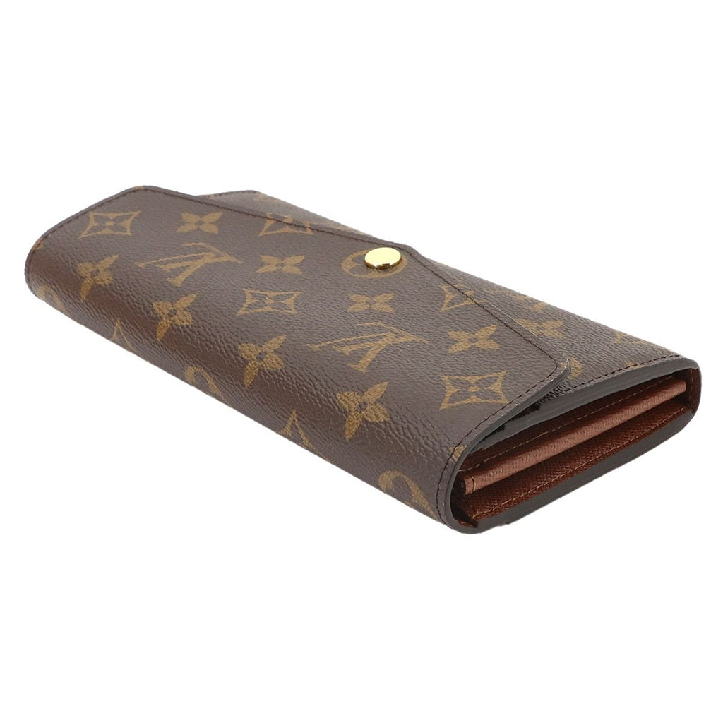 Louis Vuitton Monogram Portefeuille Sarah Bifold Wallet Brown — view 4