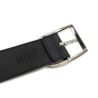 Gucci Micro Guccissima Belt Leather Black 80 Silver — view 6