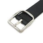 Gucci Micro Guccissima Belt Leather Black 80 Silver — view 5