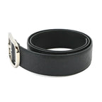 Gucci Micro Guccissima Belt Leather Black 80 Silver — view 3