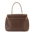 Celine Macadam Hand Bag Leather Brown Gold Vintage — view 2