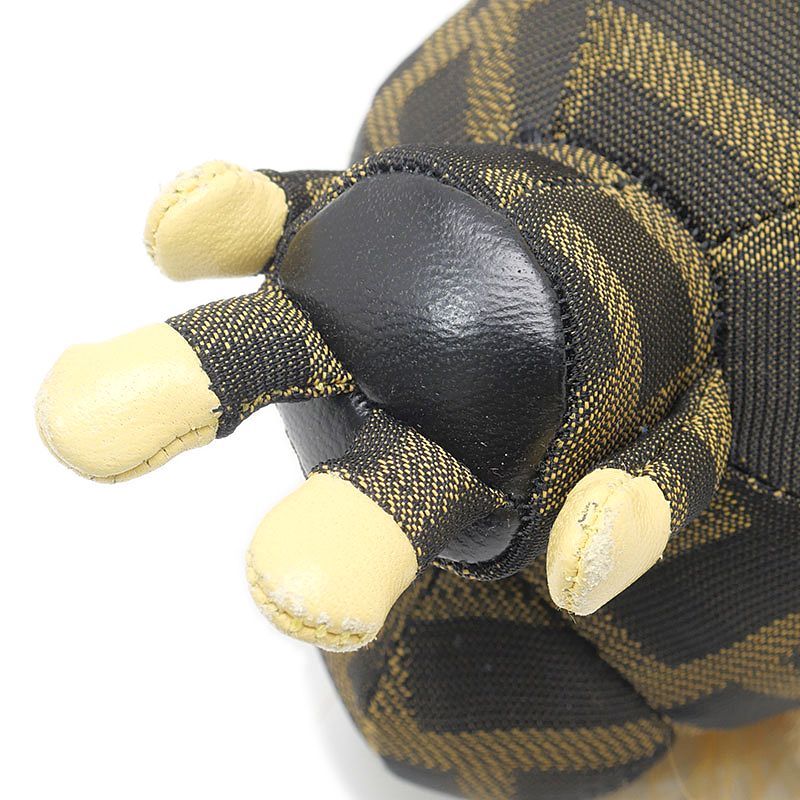 Fendi Space Monkey Bag Charm Zucca Pattern Key Holder Keychain — view 4
