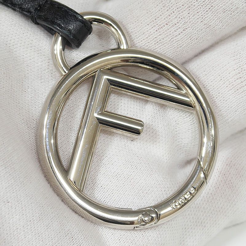 Fendi Space Monkey Bag Charm Zucca Pattern Key Holder Keychain — view 7