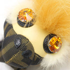 Fendi Space Monkey Bag Charm Zucca Pattern Key Holder Keychain — view 3