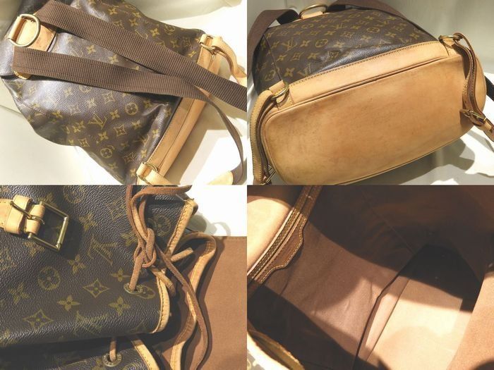 Louis Vuitton Montsouris GM Backpack Monogram Pocket Belt Opening/closing — view 2