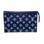 Louis Vuitton Gaston Wearable Wallet Monogram Shadow Ink Blue Shoulder Bag
