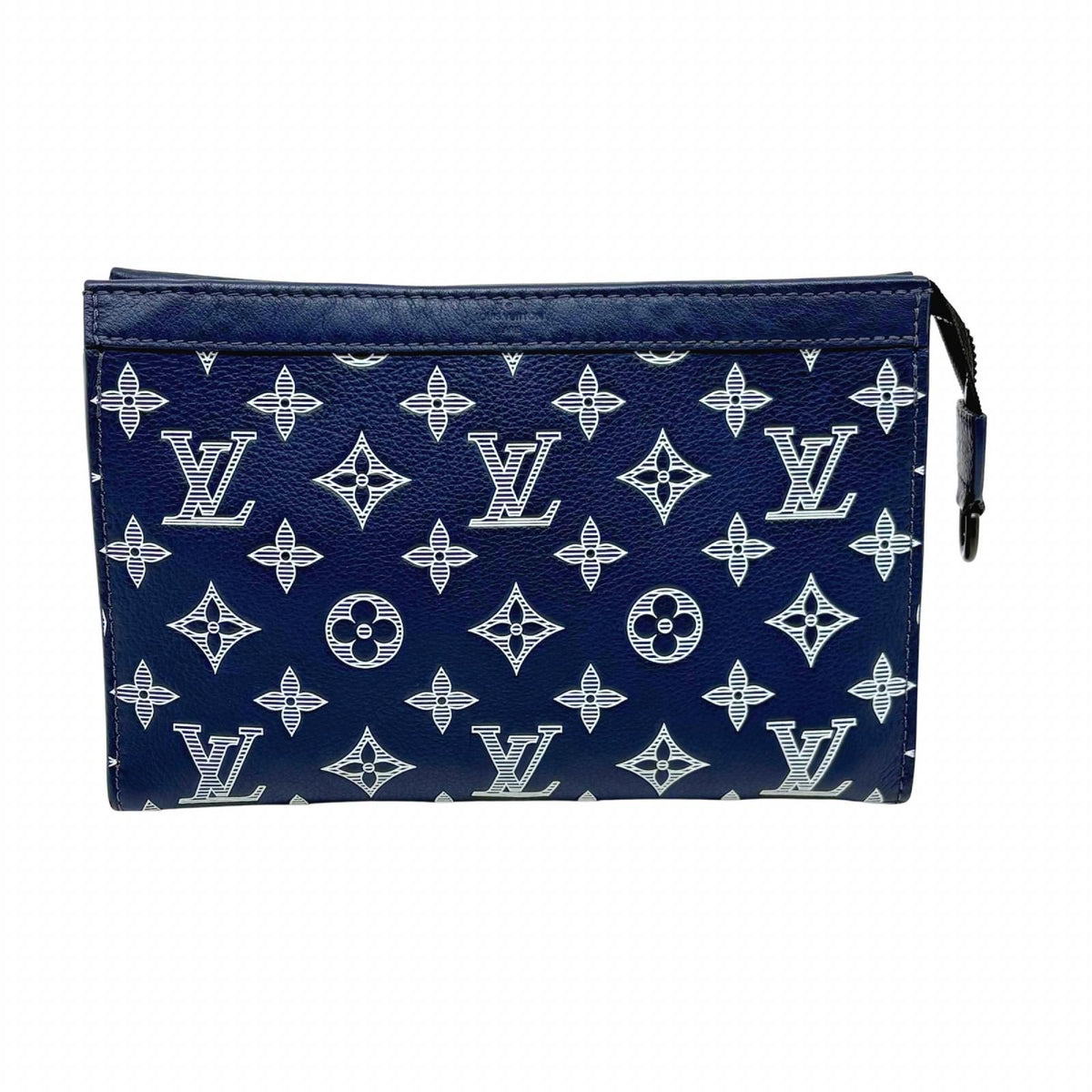 Louis Vuitton Gaston Wearable Wallet Monogram Shadow Ink Blue Shoulder Bag