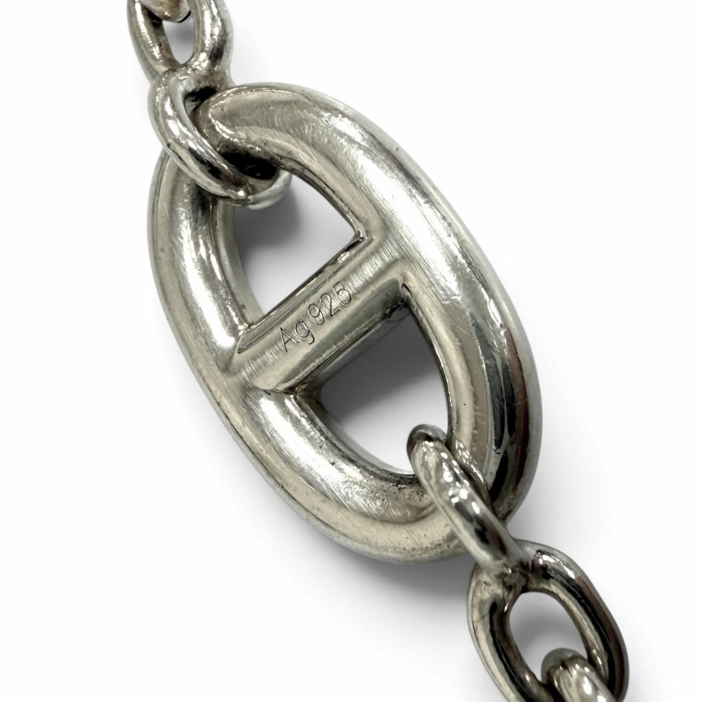 Hermes Chaine D'ancre Farandole Long Necklace Silver — view 6