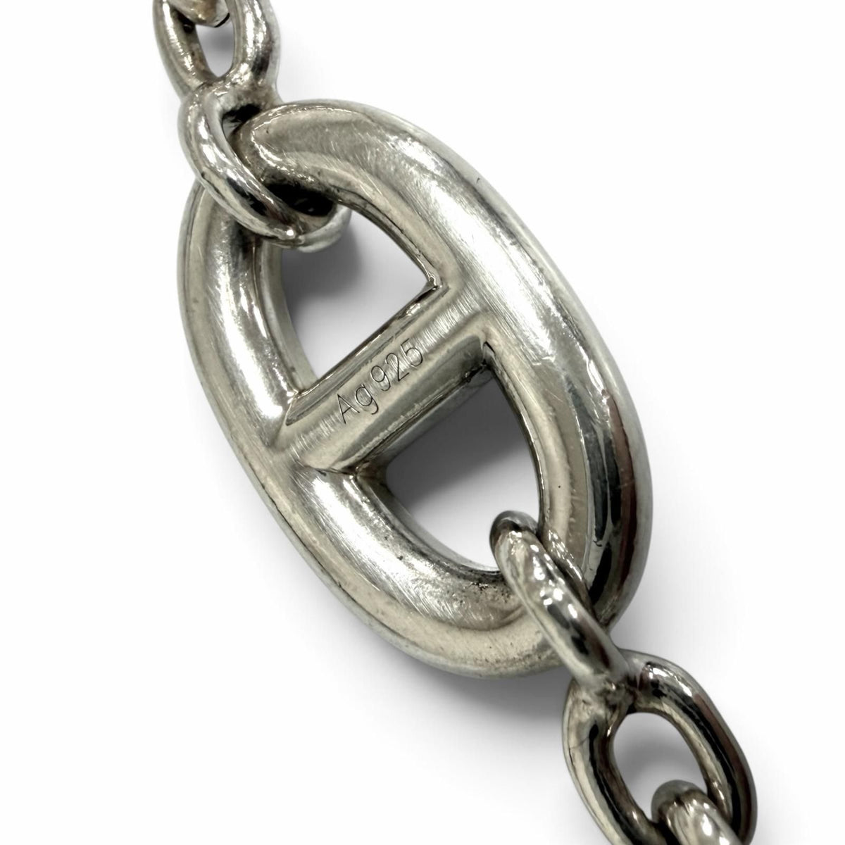 Hermes Chaine D'ancre Farandole Long Necklace Silver — view 6