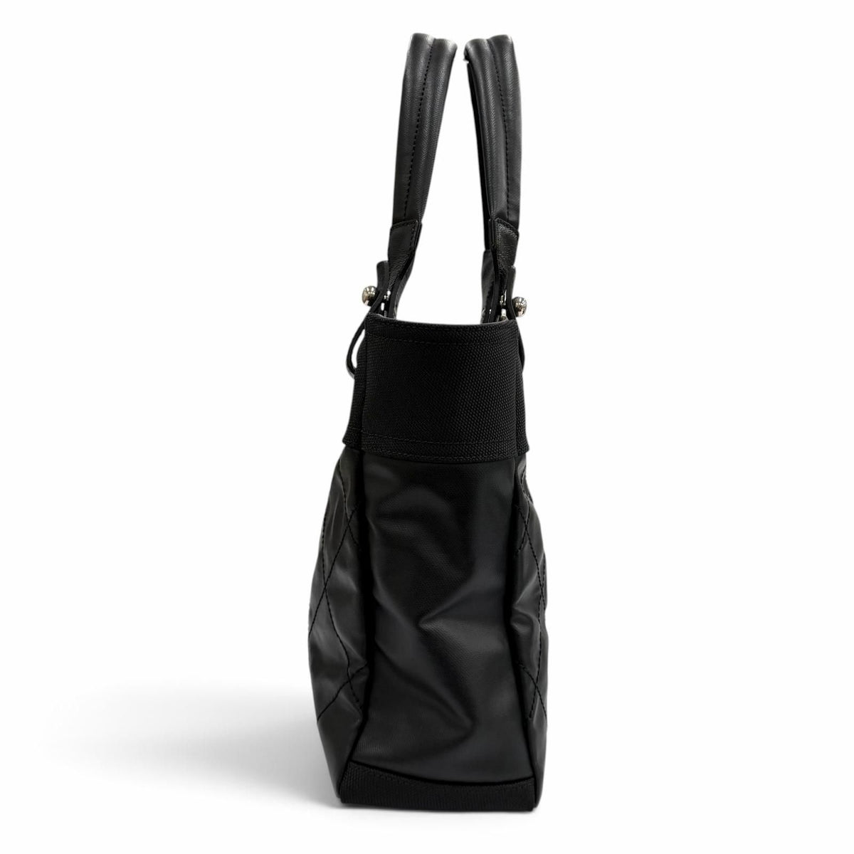 Chanel Paris Biarritz PM CC Logo Leather Tote Black — view 4