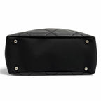 Chanel Paris Biarritz PM CC Logo Leather Tote Black — view 5