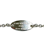 Louis Vuitton Necklace Essential V LV Circle Logo Silver — view 7