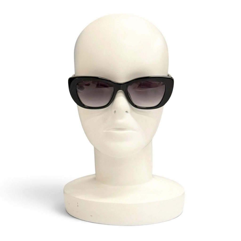 Chanel 26C Butterfly Shape Sunglasses Shell CC Logo Model Black Eyewear — view 2