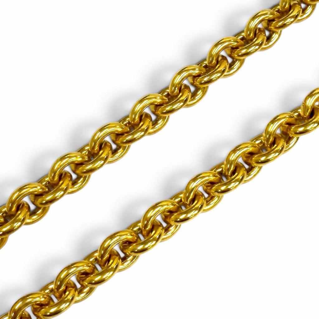 Chanel 94P Vintage CC Logo Chain Pendant Gold Necklace — view 5