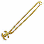 Chanel 94P Vintage CC Logo Chain Pendant Gold Necklace — view 4