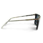 Louis Vuitton LV Rise Square Monogram Sunglasses Black Silver Demo Lens Eyewear — view 5