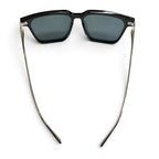 Louis Vuitton LV Rise Square Monogram Sunglasses Black Silver Demo Lens Eyewear — view 6