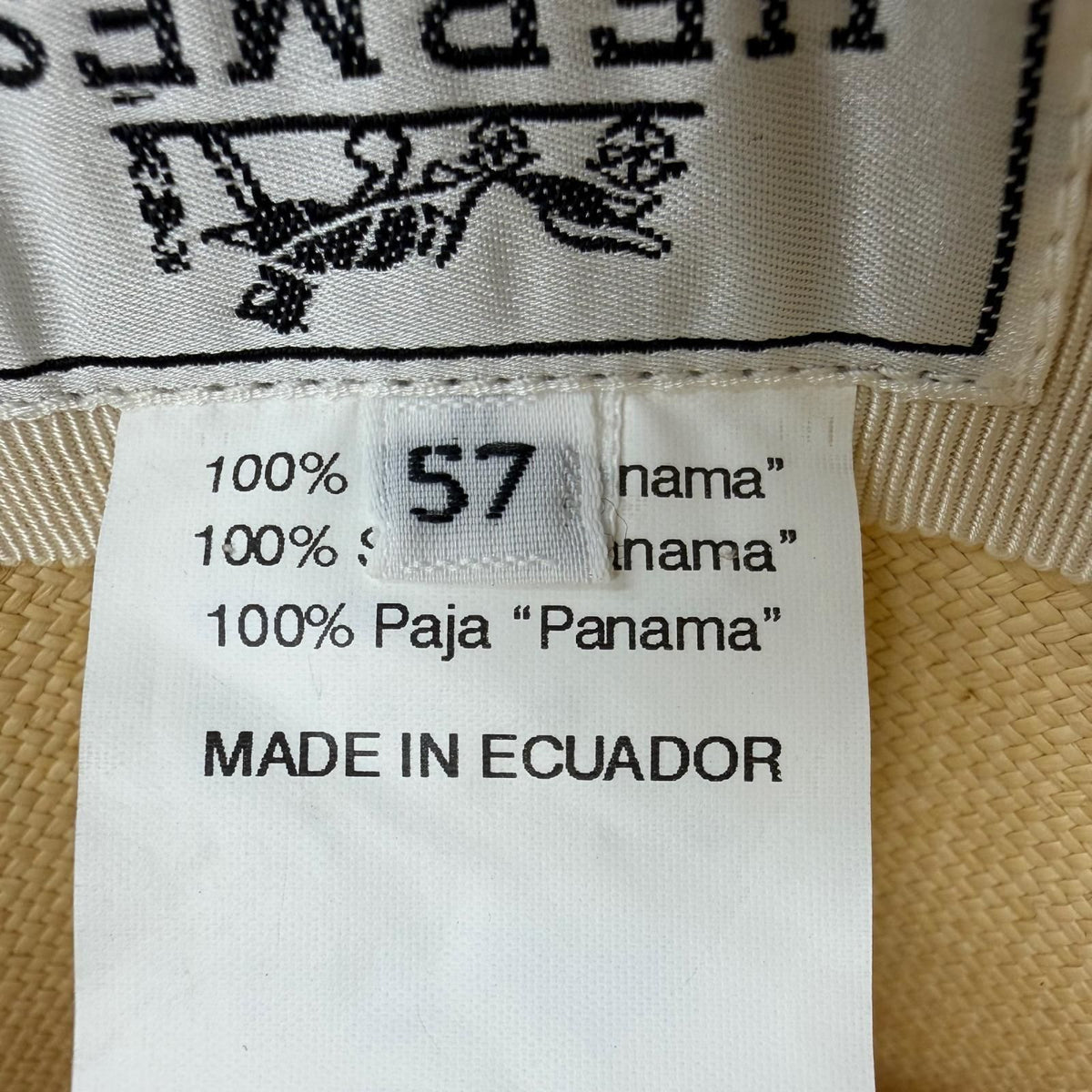 Hermes Ribbon Tape Panama Hat — view 8