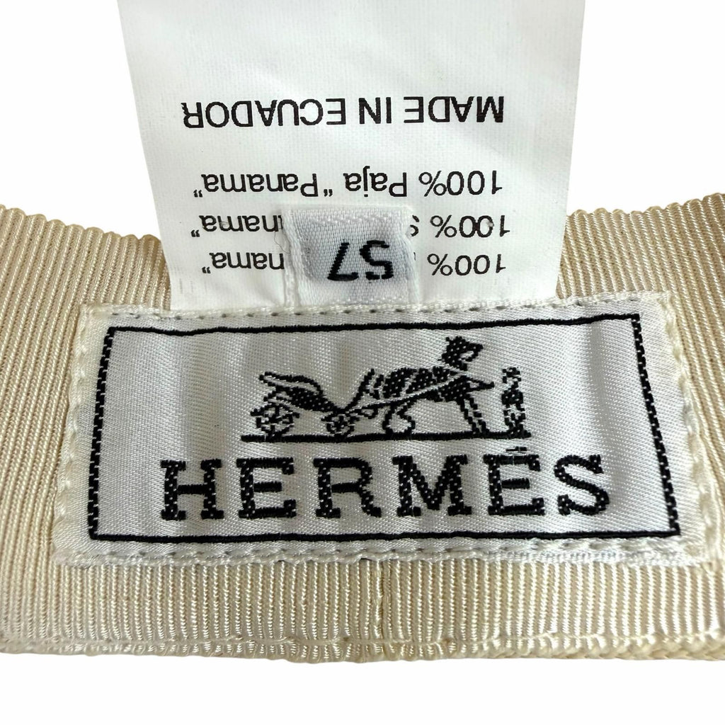Hermes Ribbon Tape Panama Hat — view 7