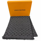 Louis Vuitton Monogram Classic Wool 100% Scarf Anthracite — view 2