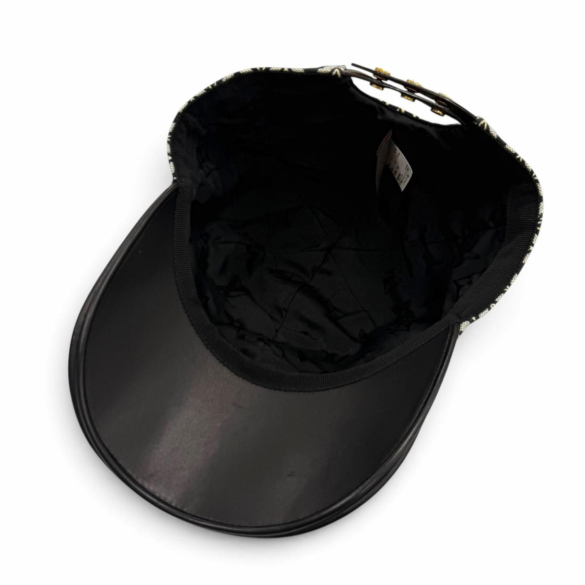 Louis Vuitton Monogram Flower Lambskin Use Hat Cap Black — view 5