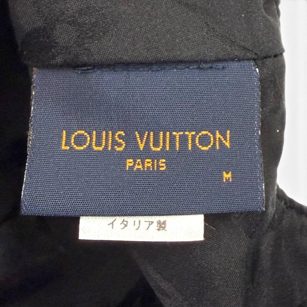 Louis Vuitton Monogram Flower Lambskin Use Hat Cap Black — view 8