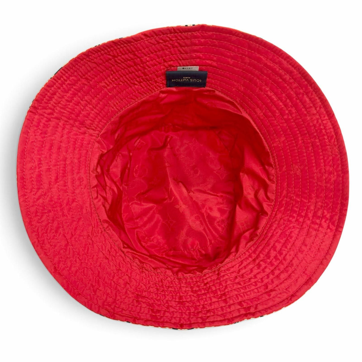 Louis Vuitton Bob Carry on Cream Rouge Monogram Bucket Hat — view 5