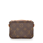 Louis Vuitton Shoulder Bag Micro Metis Brown Monogram Canvas Vachetta Leather — view 2