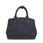 Louis Vuitton Handbag Montaigne BB Marine Rouge Monogram Empreinte Leather — view 2
