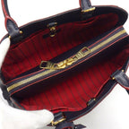 Louis Vuitton Handbag Montaigne BB Marine Rouge Monogram Empreinte Leather — view 5