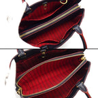Louis Vuitton Handbag Montaigne BB Marine Rouge Monogram Empreinte Leather — view 6